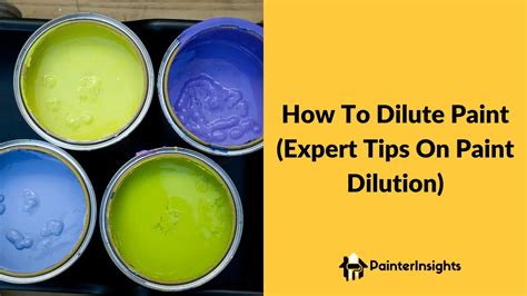 paint dilution test|how to dilute painting.